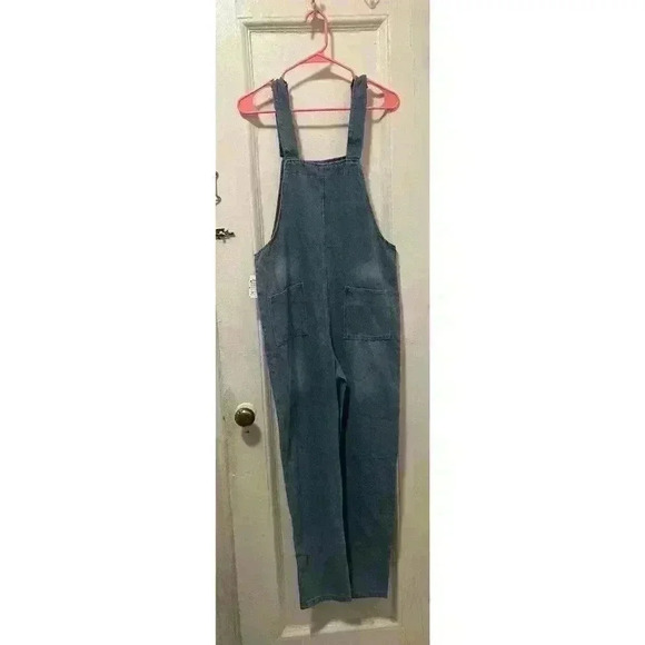 Girl's Youth Peacolate Blue Denim Jumpsuit Overalls NWT Size  13-14Y - Picture 6 of 13